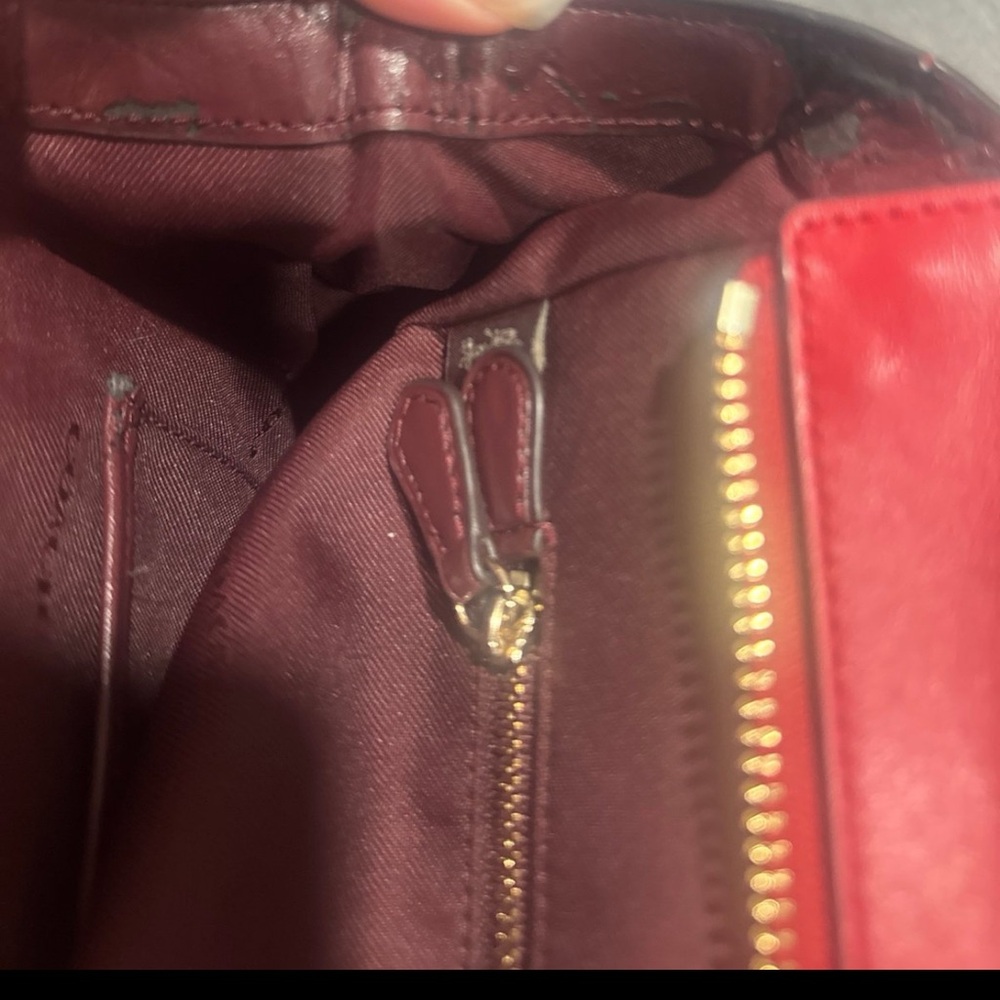 Sold!! Limited edition Coach X Selena Gomez Cherry Red Leather Satchel - Picture 16 of 16